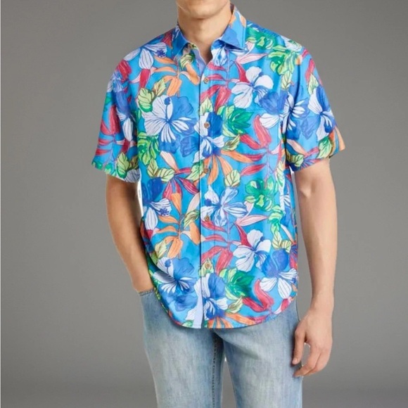 Tommy Bahama Other - Tommy Bahama IslandZone Coconut Point Luau Camp Hawaiian Floral Shirt XL